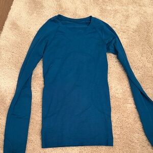 lululemon athletica Blue Long Sleeve Top